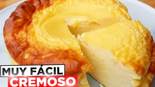 ¡SOLO 3 INGREDIENTES y en 3 MINUTOS 🥧😍 EL POSTRE SIN AZÚCAR MÁS RICO Y FÁCIL TARTA DE YOGUR 🍰😋 [upl. by Tail]