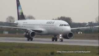 Volaris A320 N513VL  Takeoff and Landing Hamburg Finkenwerder [upl. by Ggerk]