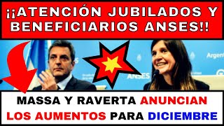 🚨ANUCIAN💲AUMENTOS🚨 Para JUBILADOS Y PENSIONADOS AUHAUE PUAM SUAF Diciembre 2023 [upl. by Nayek]