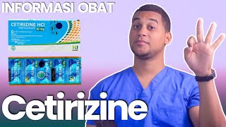 CETIRIZINE OBAT APA  DOSIS DAN CARA MINUM AMLODIPINE  INFORMASI OBAT Cetirizine [upl. by Elokkin]