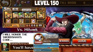 10th Anniversary Characters Vs Mihawk Level 150​  Pirate King Adventure  OPTC  PKA [upl. by Akirehs]