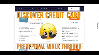 💳Discover Credit Card Preapproval Walk Through Tutorial How To Prequalify For Bank Credit Cards [upl. by Thurman]