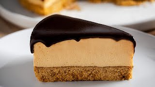 NoBake Peanut Butter Cheesecake  Dished Shorts [upl. by Nihahs]