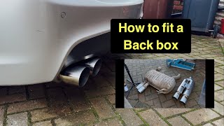 BMW e90e91e92 330d back box delete replacing your standard exhaust [upl. by Menell696]