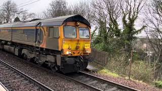 Two Locos at Kingsknowe Railway Station 11 Mar 24 [upl. by Llenor161]