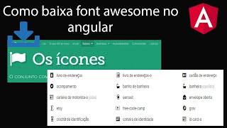 Como instalar font awesome no angular [upl. by Salohcim693]