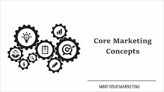 Core Marketing Concepts with examples [upl. by Coshow]