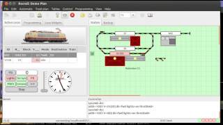 Rocrail virtual automatic demo [upl. by Emad]