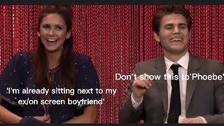 Paul Wesley and Nina Dobrev being an iconic duo for 3 minutes straight [upl. by Flita]