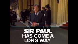 1997 Paul McCartney Is Knighted TBT [upl. by Ellerred]