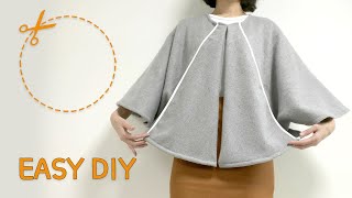 Very easy circular coat cutting and sewingFrom scratch [upl. by Villada252]