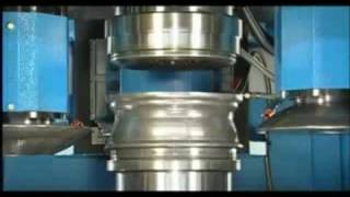 wheel flow formingspinning machines  Global Metal Spinning Solutions  DENN USA Metal Forming [upl. by Ainival]