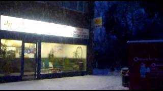 Snow at Jimmys Pizza High Wycombe [upl. by Oznarol]