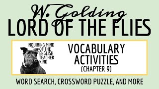 Lord of the Flies Chapter 9 Vocabulary Activities for High School [upl. by Kegan139]