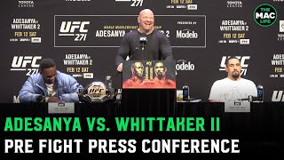 UFC 271 Israel Adesanya vs Robert Whittaker PreFight Press Conference [upl. by Dahl]