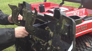 How to insert a mulching plug for rideon mowers [upl. by Lirrad66]