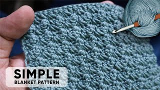 Crochet Easy Stitch For blankets Scarf And More [upl. by Wandy]