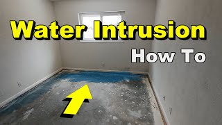 SLAB FOUNDATION  Water Intrusion  How to Mitigate Problem [upl. by Karly]