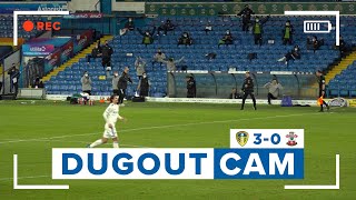 DUGOUT CAM Bielsa reacts to three goals and VAR overturned penalty  Leeds United 30 Southampton [upl. by Barth]