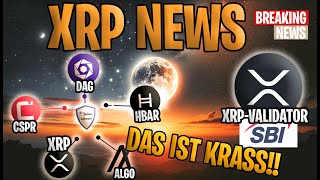 🚀 XRP News Unglaubliche Allianz XRP HBAR ALGO CSPR DAG  Ripples Neuer Validator SBI Japan 🌟 [upl. by Humph]