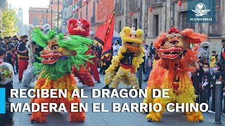 Abarrotan el Barrio Chino para recibir el año del Dragón de Madera [upl. by Niret176]