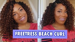 FREETRESS BEACH CURL CROCHET HAIR REVIEW IS IT WATER FRIENDLY LIA LAVON [upl. by Seibold309]