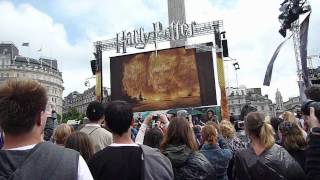 Harry Potter and the Deathly Hallows part 2 trailer at Trafalgar Square [upl. by Novla]