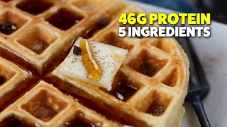 Protein Waffles with Simple Ingredients  Easy amp Healthy [upl. by Reivax287]