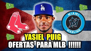 ATENCION CUBA YASIEL PUIG TIENE OFERTAS PARA REGRESAR A MLB [upl. by Oinotnanauj]