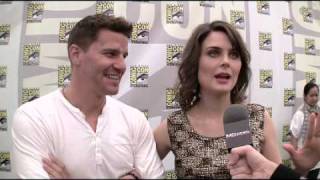 Bones Season 6 ComicCon 2010 David Boreanaz Booth and Emily Deschanel Brennan [upl. by Aruasi]