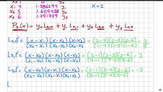 Interpolación de Lagrange video 2 de 2 [upl. by Notanhoj]