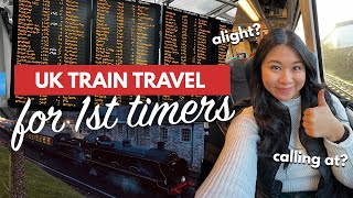 UK TRAIN TRAVEL FOR 1ST TIMERS  How to Take Trains in England Scotland amp Wales Step by Step [upl. by Aerdna96]