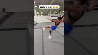 She Almost Landed On You Shorts Cheerleading [upl. by Janice]