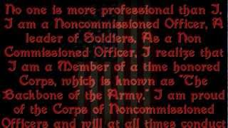 The NCO CREED [upl. by Haisa526]