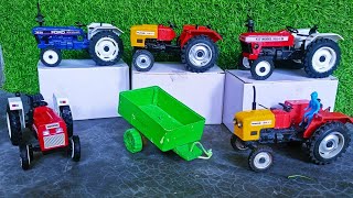 Big Swaraj Tractor Mahindra Tractor Sonalika Tractor unboxing video l Makmud Toys [upl. by Attiuqihc]