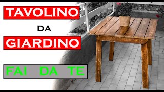 Come realizzare un tavolino in legno FAI DA TE  Small table DO IT YOURSELF [upl. by Gnat842]