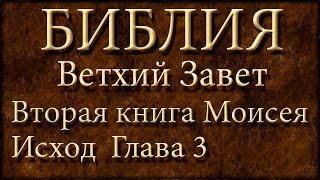 БиблияВетхий заветВторая книга Моисея ИсходГлава 3 [upl. by Gnot42]