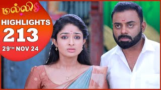 Malli Serial  EP 213 Highlights  29th Nov 2024  Nikitha  Vijay  Saregama TV Shows Tamil [upl. by Molli400]