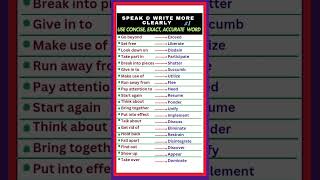 Vocabulary Advanced word replacements to enhance clarity and conciseness in communicationenglish [upl. by Einalam]