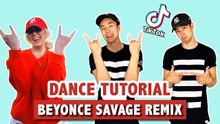 SAVAGE REMIX SLOW TUTORIAL  TIK TOK DANCE [upl. by Notle]