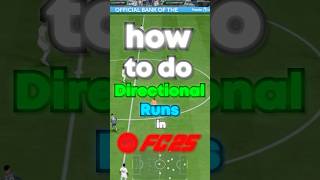 How to Master Directional Runs in EA FC 25 eafc25 fifa easportsfc [upl. by Nimesay]