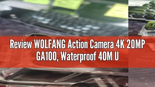 Review WOLFANG Action Camera 4K 20MP GA100 Waterproof 40M Underwater Camera for Snorkeling EIS Sta [upl. by Shaina]