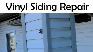 DIY Siding Repair How to Replace a Damaged Piece of Vinyl Siding [upl. by Nelac]