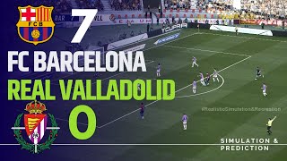 FC Barcelona 70 Valladolid  LaLiga 2425  SimulaciónRecreación eFootball [upl. by Darrow440]