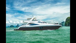 76ft Tachou Yacht Phuket  Luxury Yacht charter in Thailand [upl. by Husch]