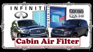 Replace Cabin Air Filter Infiniti QX56 QX80 Nissan Patrol Y62 Armada [upl. by Axel]