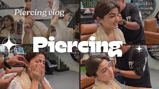 piercing vlog 🫨 piercing youtube [upl. by Yorgerg]