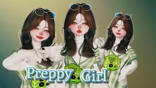 Tutorial face zepeto preppy girl￼💚🩶 [upl. by Lister]