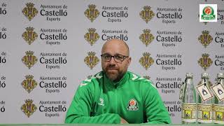 Rueda de prensa de Frederic Castelló previa al Grupo Ureta Tizona Burgos vs Amics Castelló [upl. by Ulani14]