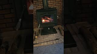 New wood stove keeping us warm on the farm [upl. by Eon947]